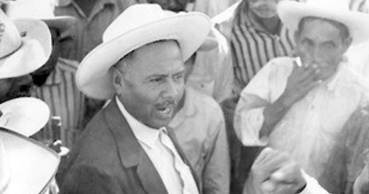 Imágenes de campesinos, en varios se captó a Ruben Jaramillo