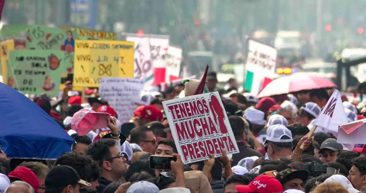 Sheinbaum en el Zocalo(1)