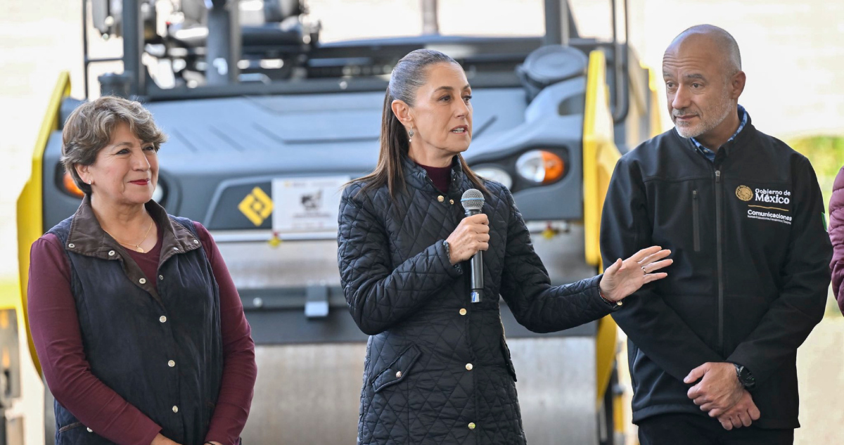 Sheinbaum anuncia adquisición de 30 trenes de repavimentación; el Edomex recibe 10.