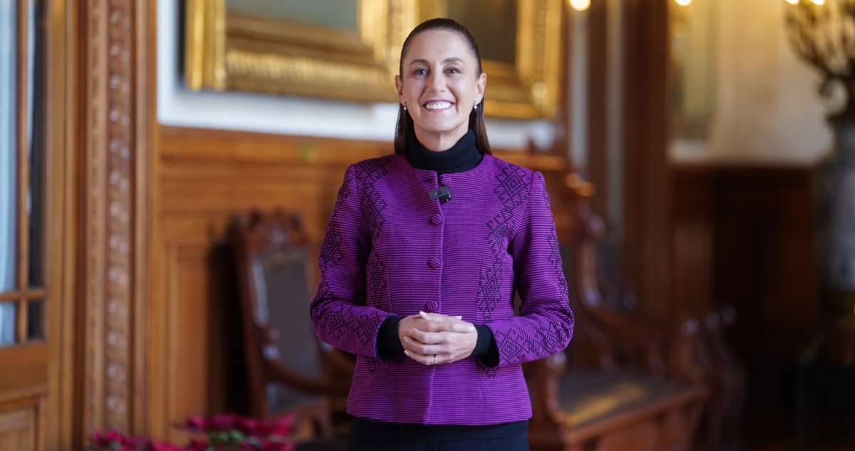 Claudia Sheinbaum envía mensaje de Año Nuevo.