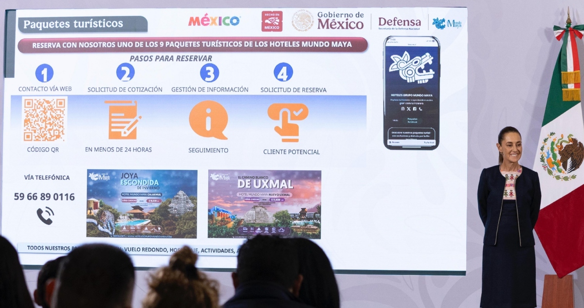 El Tren Maya presentó su nueva oferta de paquetes turísticos de invierno, disponibles del 2 de diciembre de 2025 al 20 de enero de 2026.