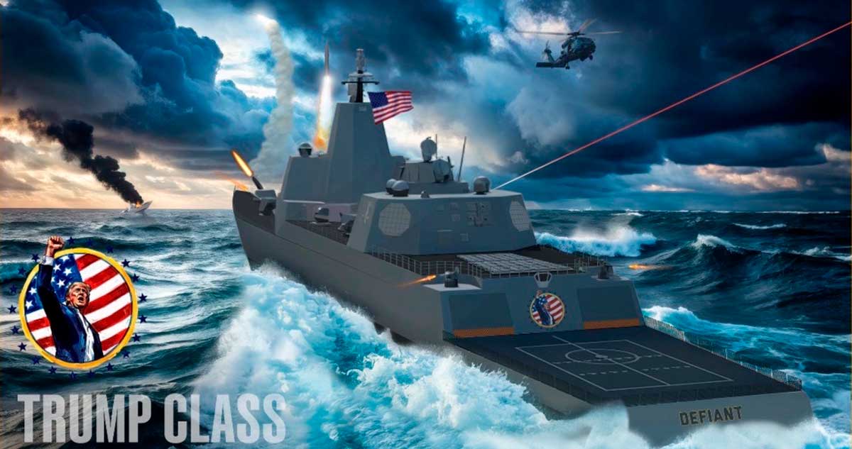 Trump anuncia desde Mar-a-Lago un nuevo buque de guerra que llevará su nombre