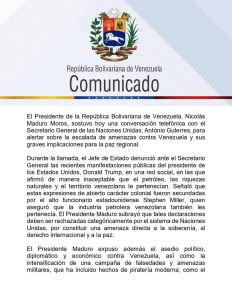 El comunicado de la Cancillería de Venezuela sobre la llamada de Maduro y Guterres.