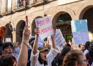 Marcha contra el tarifazo en Guadalajara, Jalisco. Foto: Unión Juvenil Revolucionaria de México (UJRM).