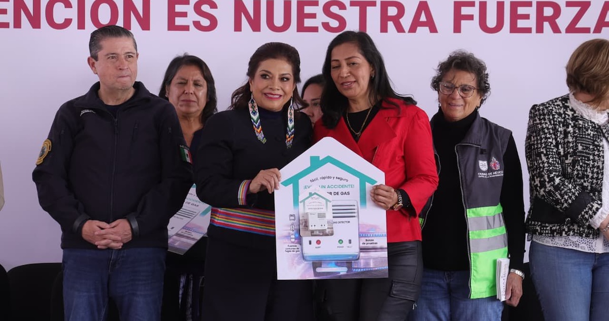 El Gobierno de la CdMx puso en marcha el programa "Detector que Salva", con el cual entregará 10 mil detectores para evitar accidentes por fugas de gas.