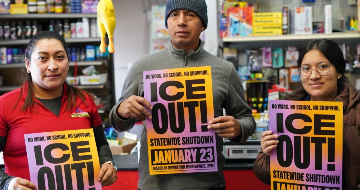 Cientos de ciudadanos y negocios se han sumado a la huelga general contra el ICE y Trump