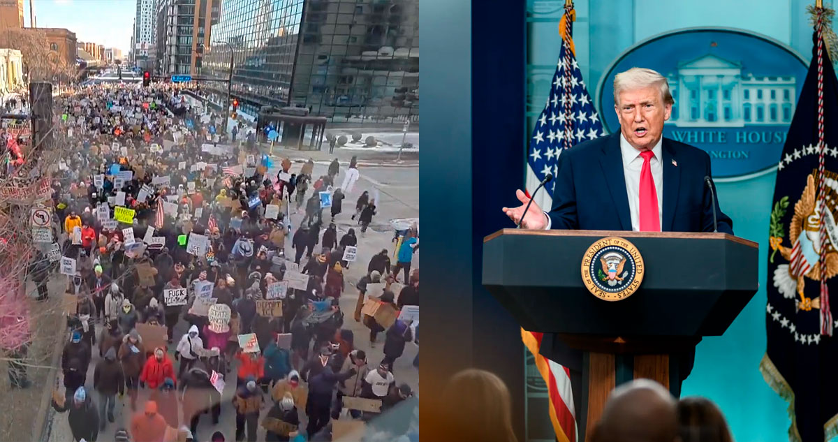 VIDEOS ¬ La ira de Minnesota se extiende por EU mientras Trump busca repartir culpas