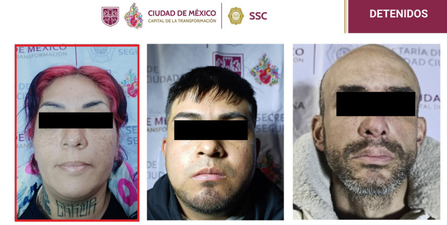El titular de la SSC-CdMx, Pablo Vázquez Camacho, informó la detención de Manuela Eunice "N" y de otros 4 presuntos delincuentes por distribución de drogas.
