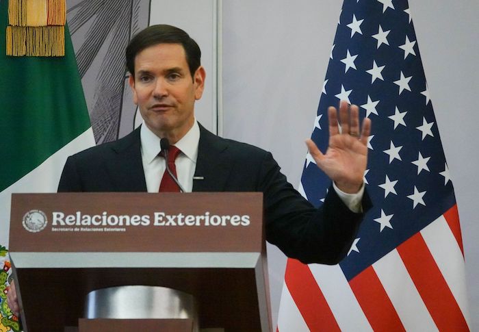 Marco Rubio, secretario de Estado de los Estados Unidos, en su visita a México el 3 de septiembre de 2025.