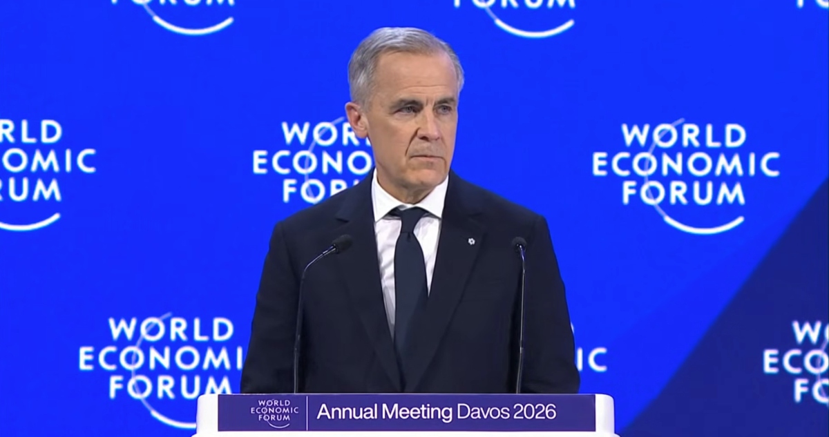 Carney dio en Davos un crudo discurso sobre la "ruptura" del orden mundial.