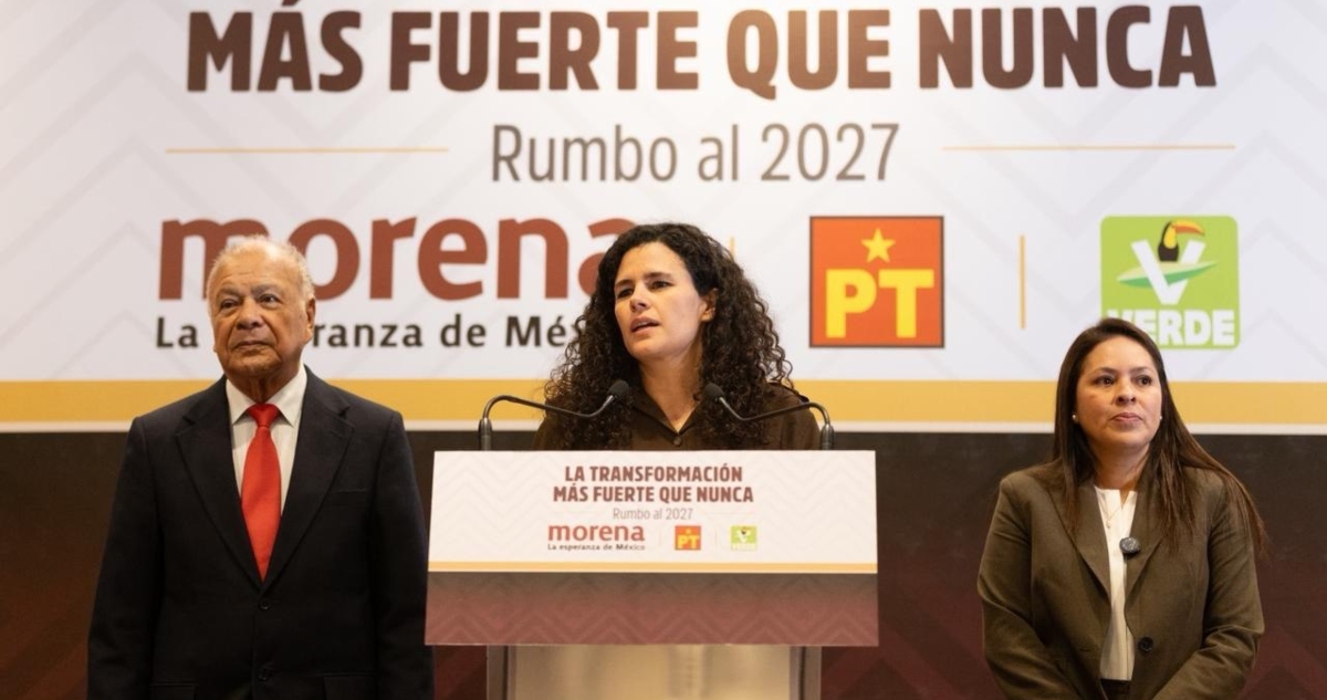 Morena refrenda alianza con PT y PVEM