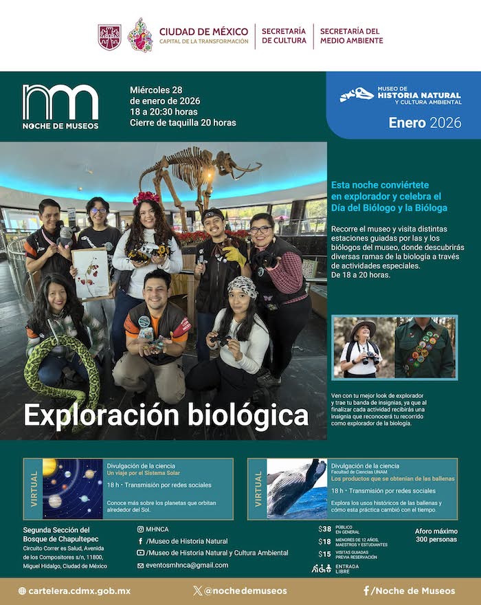 Noche de museos enero 2026