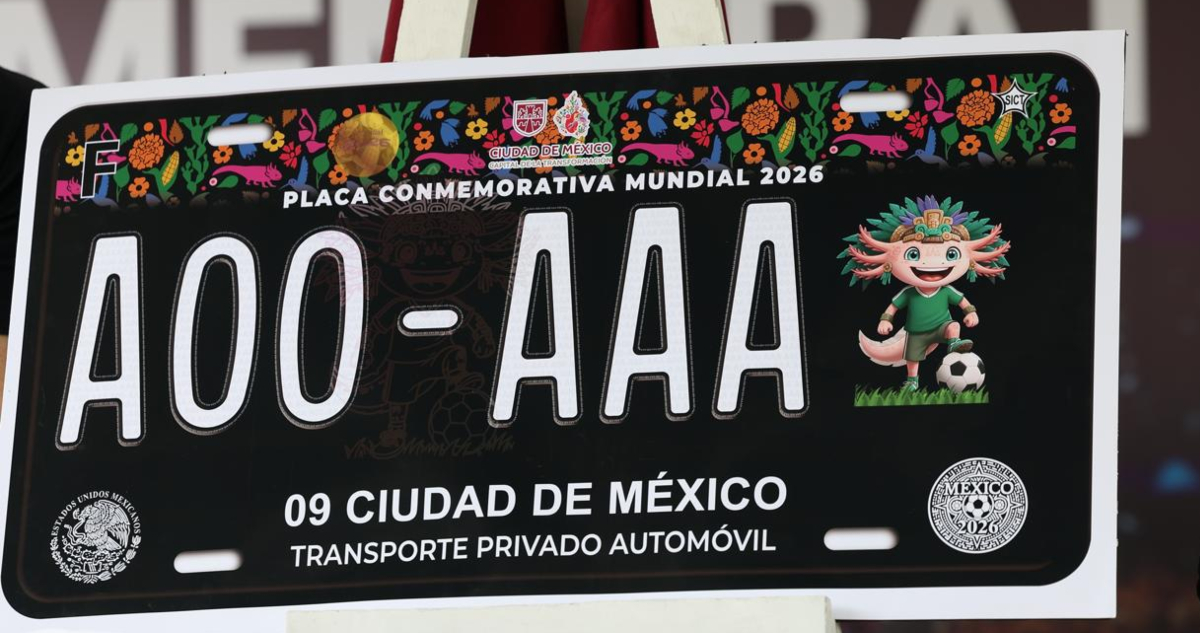 Placa Mundial México 2026