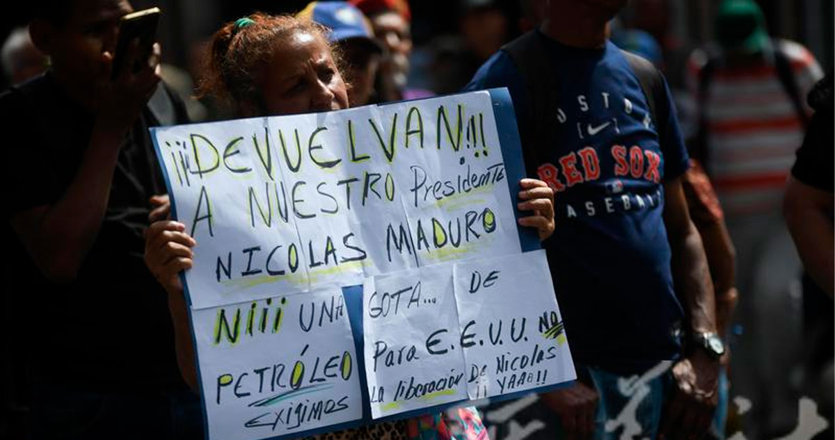 FOTOS y VIDEOS ¬ De la CdMx a Caracas, manifestantes antiTrump piden liberar a Maduro