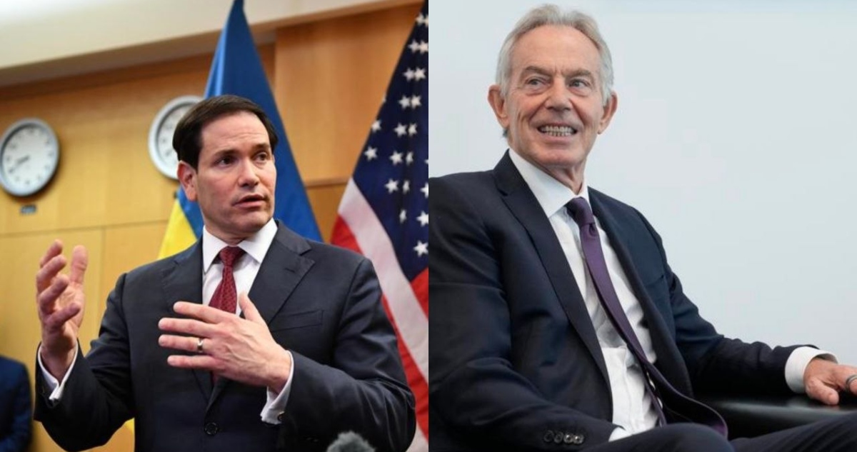 La Casa Blanca informó que el Secretario de Estado, Marco Rubio, y el exprimer ministro de Inglaterra, Tony Blair, son miembros del "consejo de paz" para Gaza.