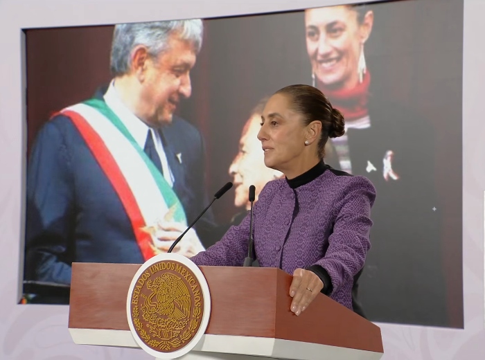 Sheinbaum realizó un recorrido histórico de la lucha por la democracia para defender su Reforma Electoral.