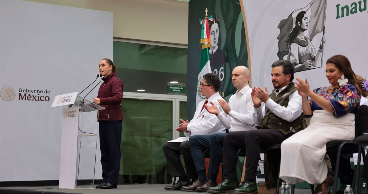 El Estado debe asegurar acceso a salud: CSP; inaugura hospital del IMSS en Iztapalapa