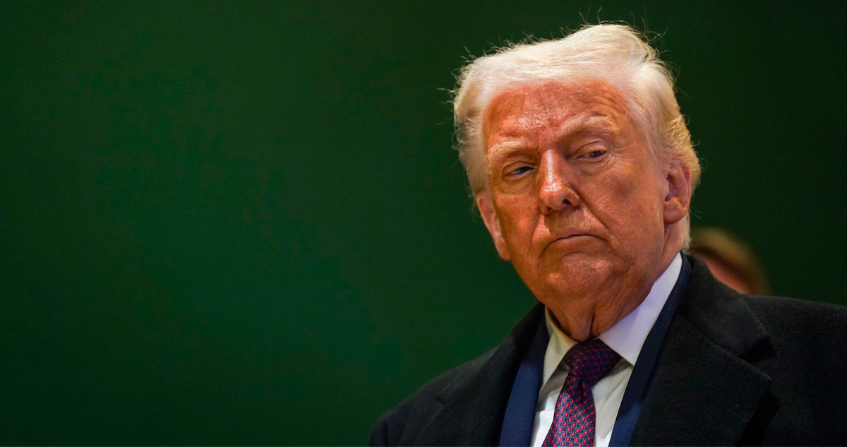 Donald Trump llegó ayer a Davos, Suiza. Dijo que quería Groenlandia por razones de seguridad. Acusó a Dinamarca de no estar a la altura para defender el Ártico.