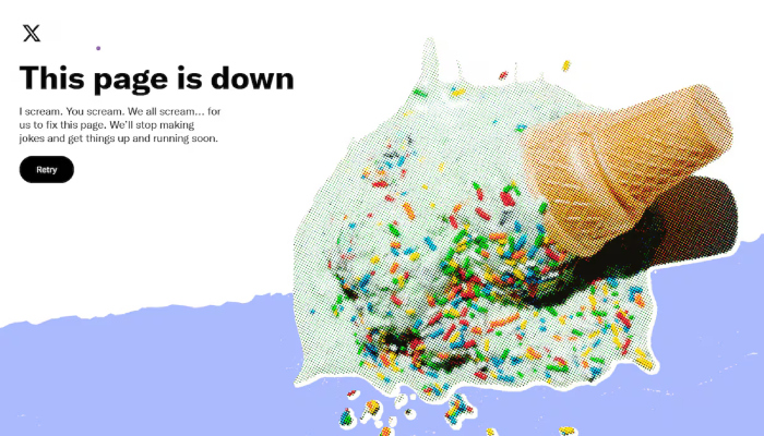 X red social reporta caída.