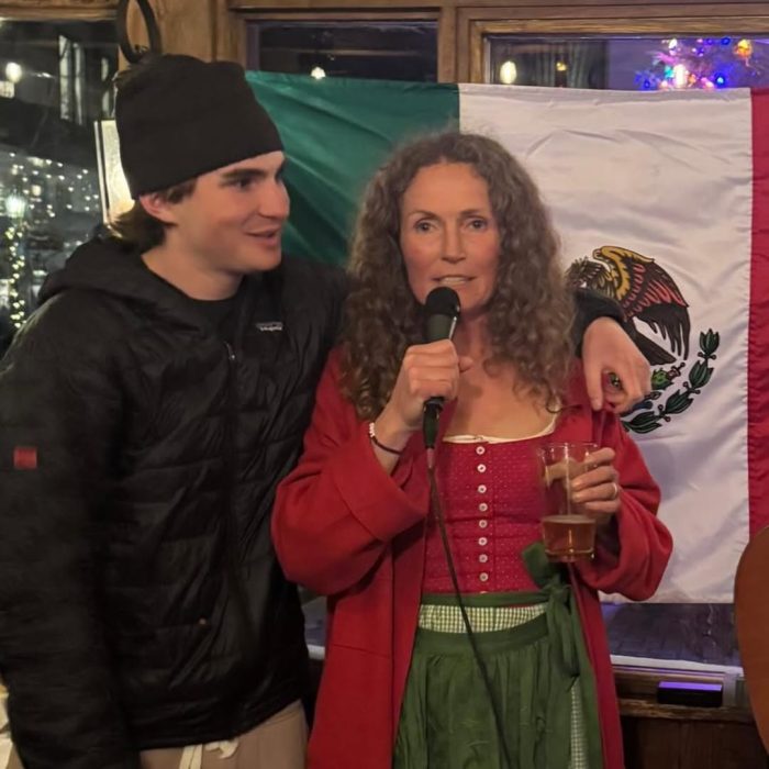 Sarah Schleper y Lasse Gaxiola, madre e hijo, que participarán en Milano Cortina 2026