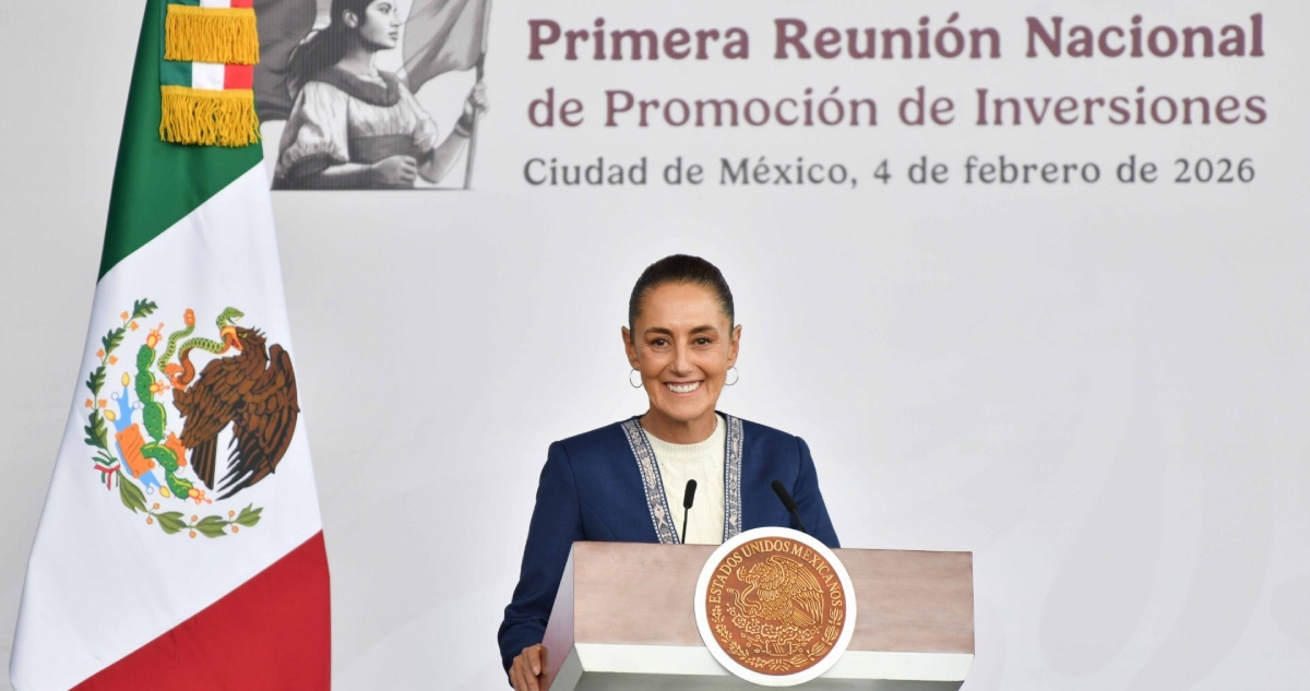 Claudia Sheinbaum asistió a la primera reunión nacional de promoción de inversiones en la que incentivó a empresarios a invertir en el desarrollo del país.