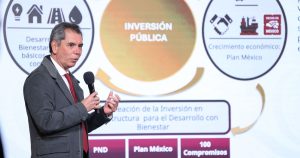 El Gobierno de México dio a conocer hoy un extenso plan de inversión pública y privada-pública para inyectar hasta 5.9 billones de pesos entre 2026 y 2030.