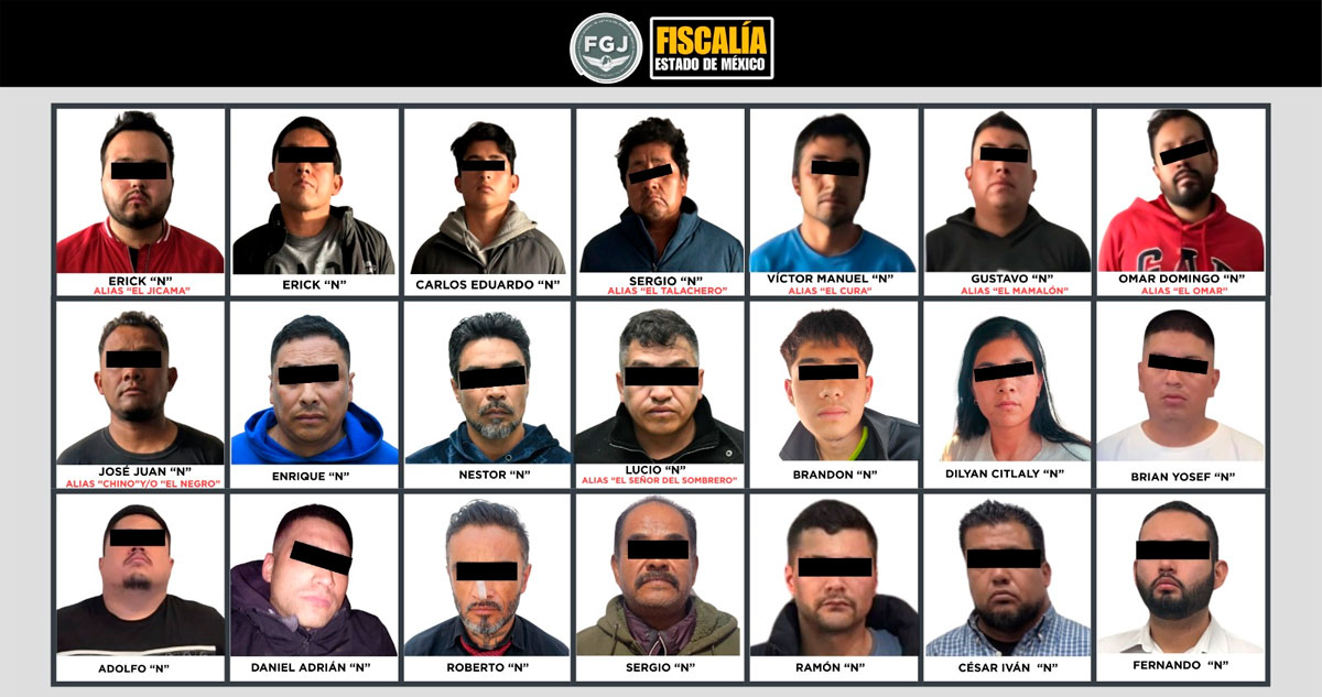 La Fiscalía General de Justicia del Estado de México (FGJEM) investiga a 39 de sus servidores públicos por la presunta comisión de diversos delitos.