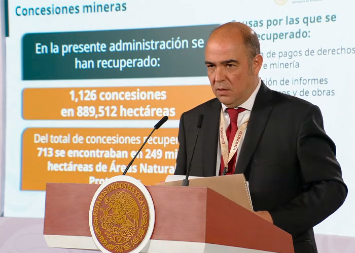El Gobierno de México anuncia la recuperación de mil 126 concesiones mineras