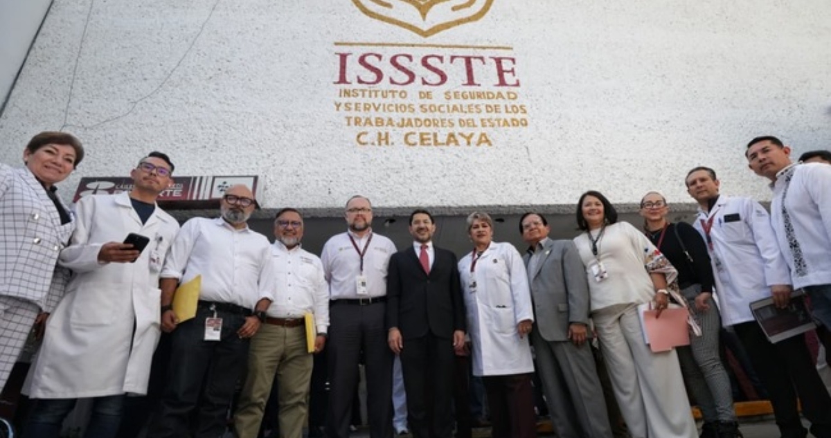Martí Batres destacó el mejoramiento en el ISSSTE de Guanajuato.