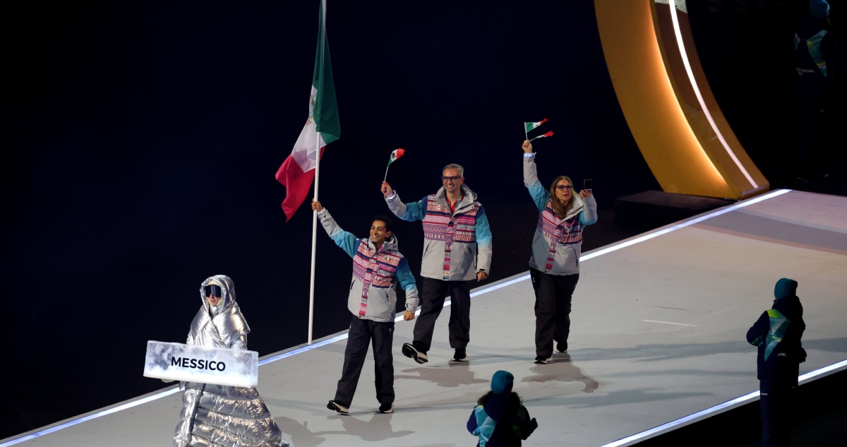 La delegación mexicana inició su participación con un desfile en los Juegos Olímpicos de Invierno Milano Cortina 2026, que se celebrarán del 6 al 22 de febrero.