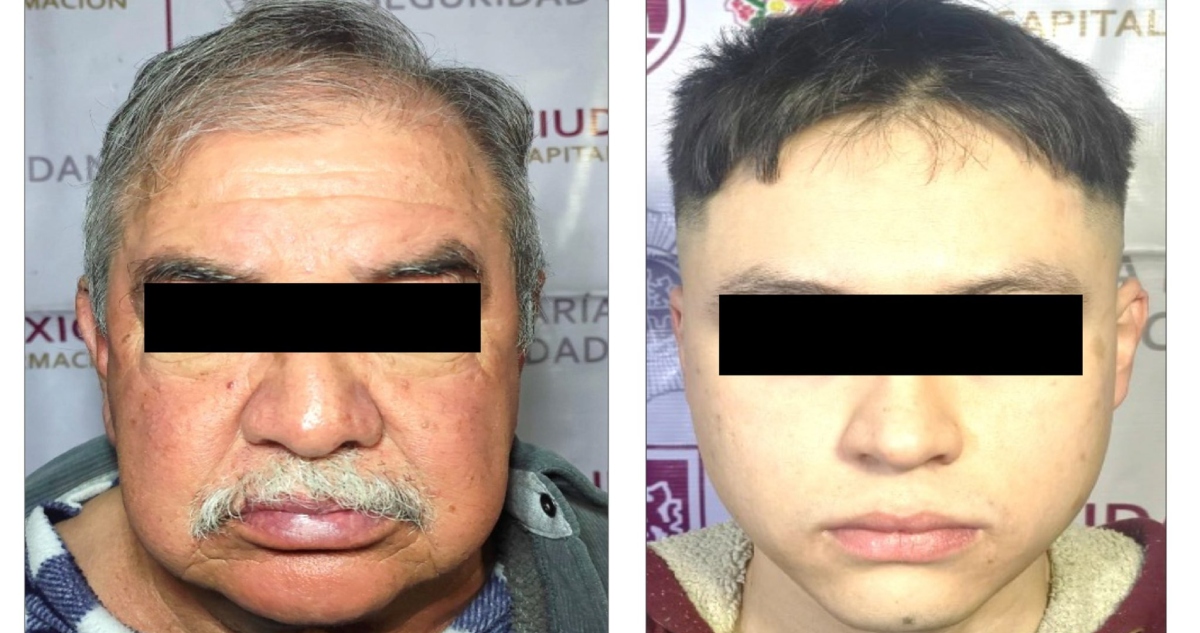 Elementos de la SSC-CdMx detuvieron a Jorge "N" y Édgar Josafath "N", padre y primo, respectivamente, de "El Tortas", fundador de la Anti Unión Tepito.