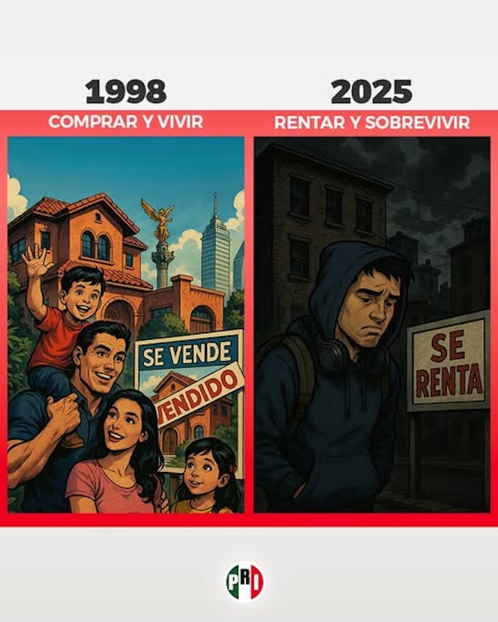 El PRI pagó en 2025 millones de pesos para la difusión de imágenes hechas con inteligencia artificial en sus redes sociales.