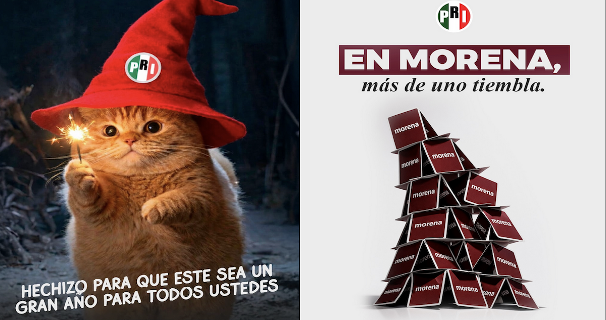 El PRI gastó más de 6 millones de pesos en 2025 para promocionarse en redes con memes.