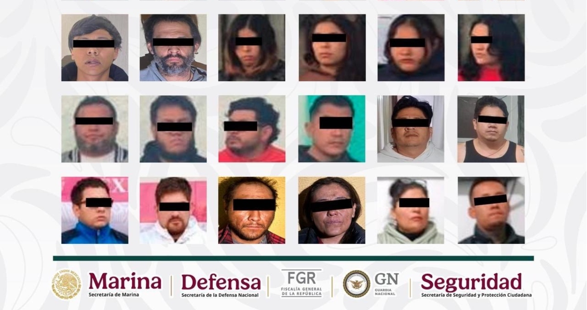 Autoridades ejecutaron 12 cateos en Querétaro, en los que detuvieron a Diego “N”, alias “El Flaco”, y a otros 29 integrantes del grupo delictiv "Los Salazar".