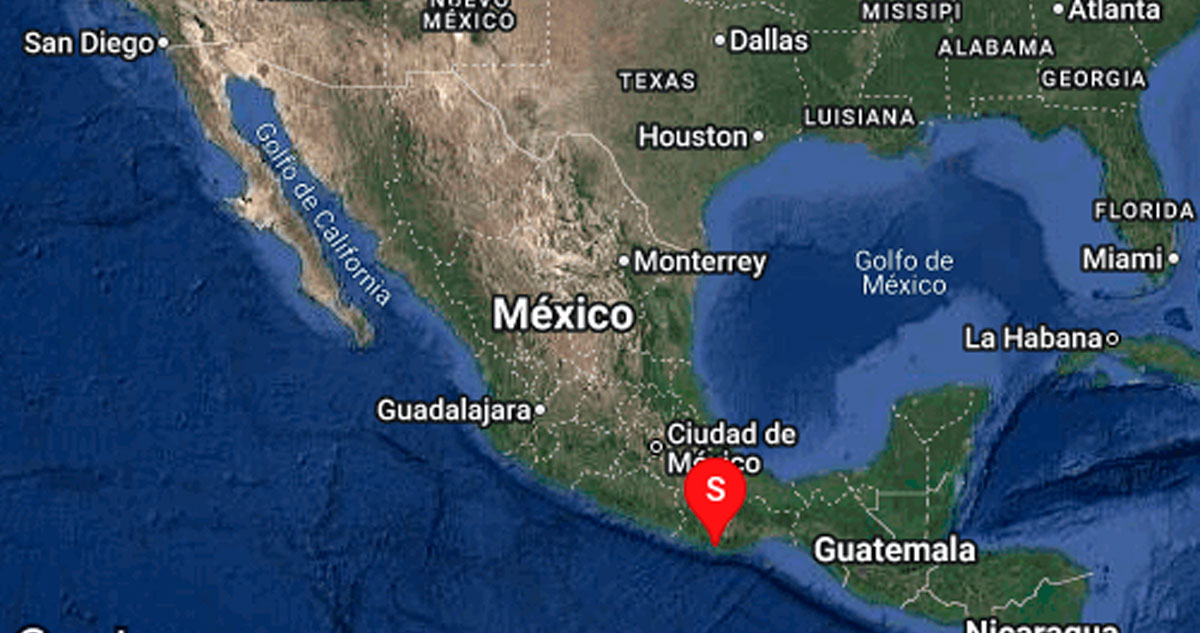 Sismo de magnitud 5.7 se registra en Oaxaca
