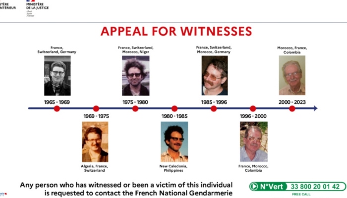 La Fiscalía de Grenoble, Francia, informó que detuvo a Jacques Leveugle, acusado de múltiples agresiones sexuales cometidas en varios países entre 1967 y 2022.