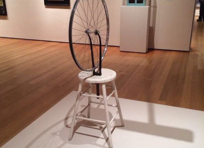 La rueda de bicicleta de Marcel Duchamp. Foto: Daniela Medina, SinEmbargo