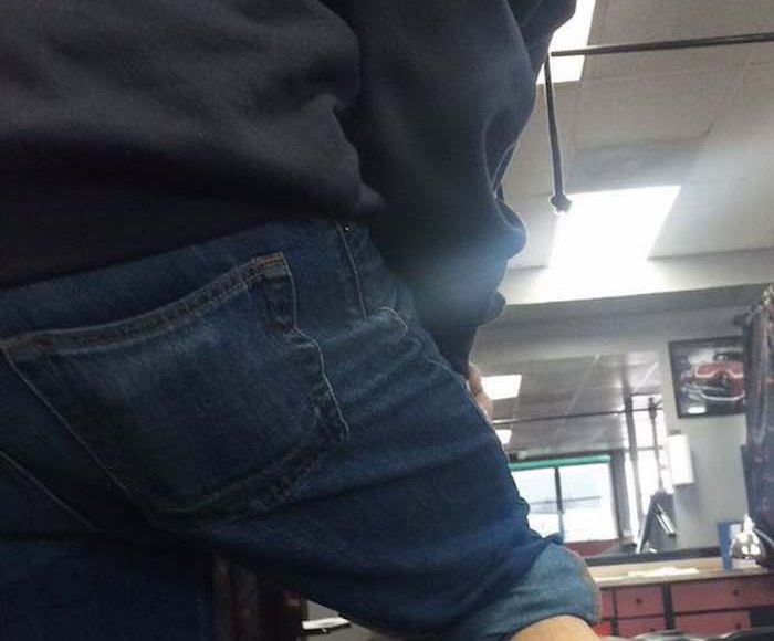 Otro fanático del magnate republicano muestra su aprecio. Foto: Twitter.