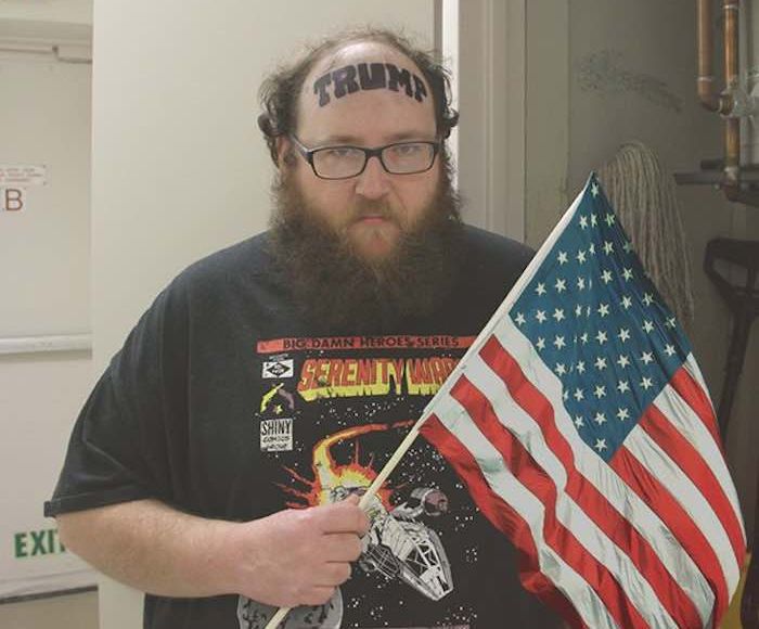 Otro fanático de Donald Trump. Foto: Twitter.