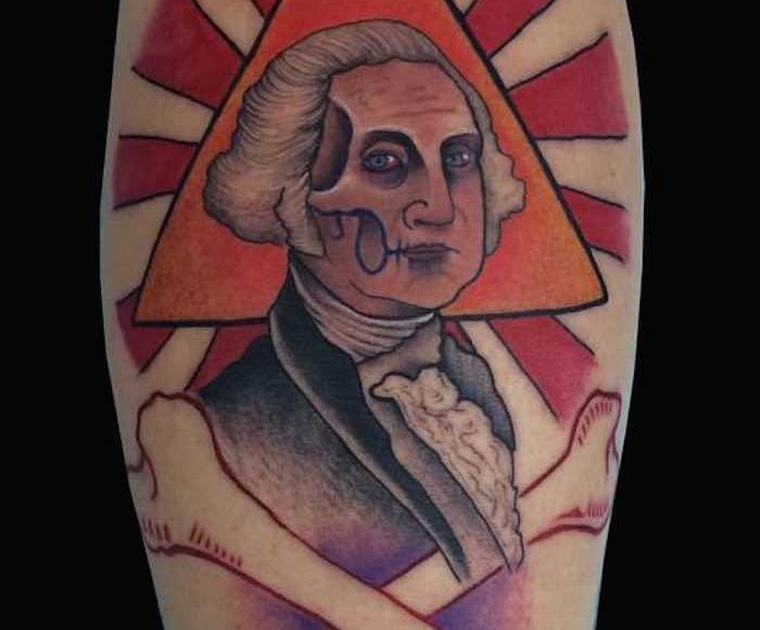 George Washington, el primer Presidente de Estados Unidos (1789-1797). Foto: tattooNow.