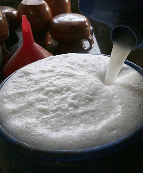 Una cuba de pulque. Foto: AP