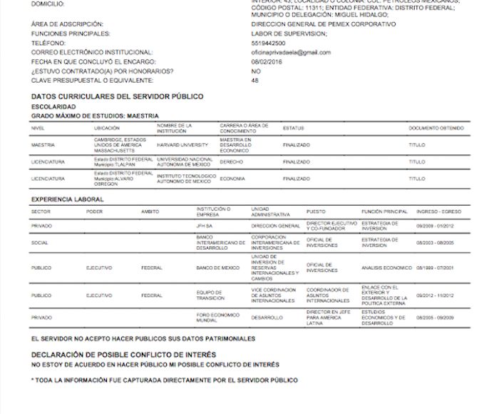 La declaración de 2016. Imagen: Especial